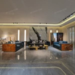 Hand-Forged Stainless Steel Sofa with Burl Wood Veneer & Handcrafted Gold Inlay